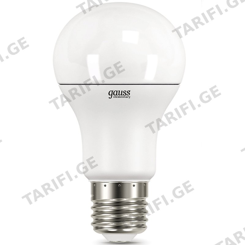 LED ნათურა GAUSS EL-23230 (A60, 10W, E27, 6500K)