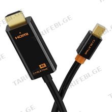 CABLETIME CT-AV586-P01G4k60(R)-SG0.15 PREMIUM CABLETIME Mini dp to HDMI HDTV Adapter Cable, Audio Video SUPPORT4K/60HZ Black