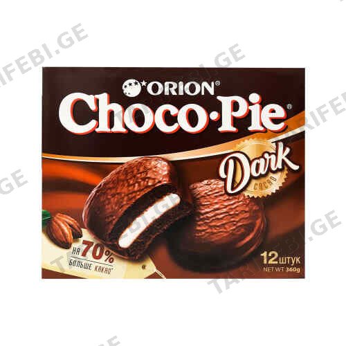 შოკოლადის ბისკვიტი Choco Pie Dark 30გრ