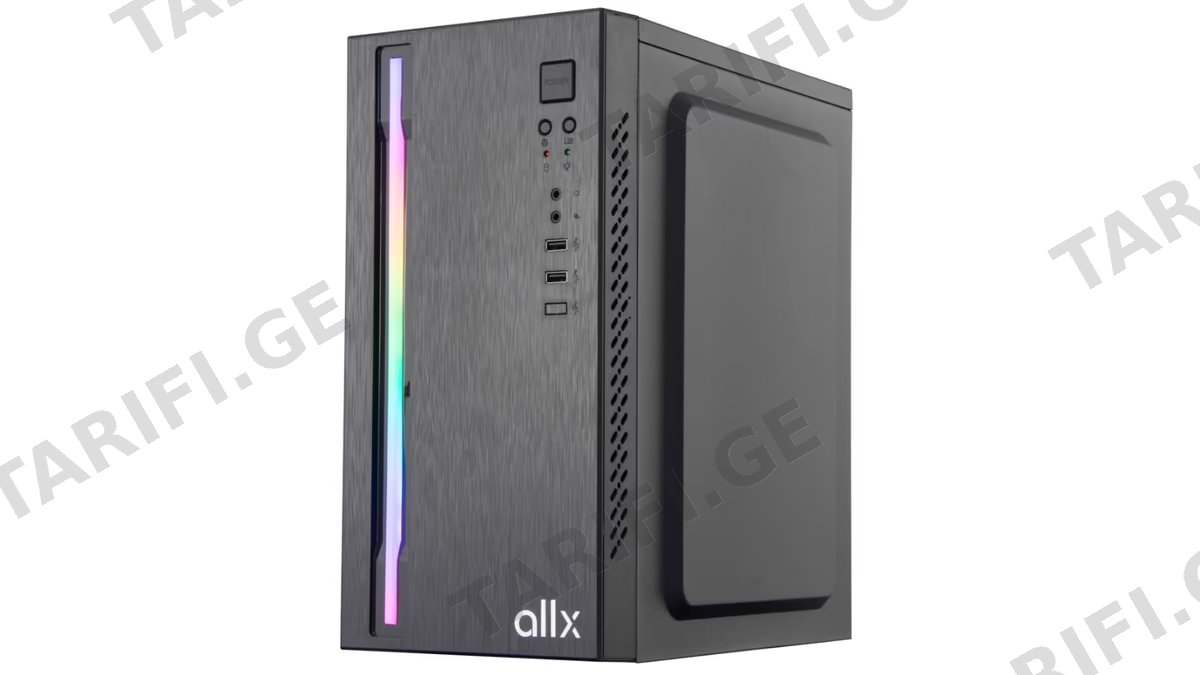 ქეისი ALLX AX-B1735, Computer Case, Micro-ATX, ITX, USBx2, AUDIO, Black