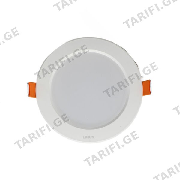 სანათი LINUS PC downlight 10W 6500K
