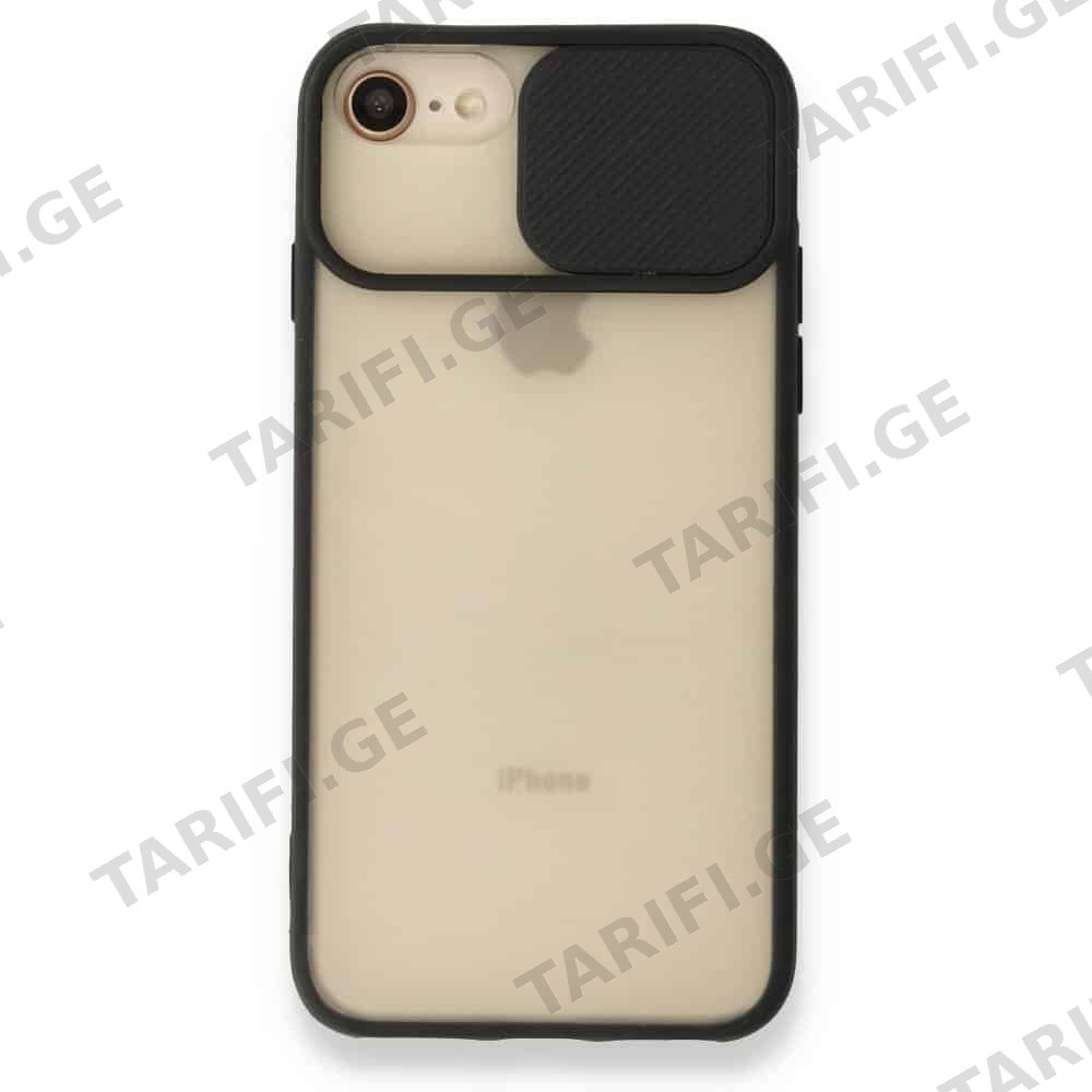 iPhone 8 Palm Camera Sliding Silicone Case კამერის დაცვით ქეისი