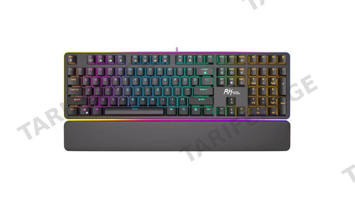 კლავიატურა Royal Kludge RK 918 Mechanical Keyboard, Red switch, Wired, USB, Black