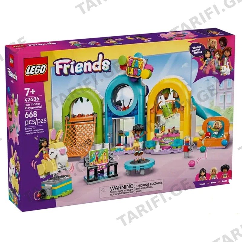 სათამაშო კონსტრუქტორი LEGO FRIENDS 42686 დახურული სათამაშო მოედანი
