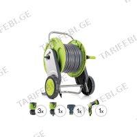 (1/2"x25მ) სარწყავი მილი ბარაბანზე G.F. GARDEN