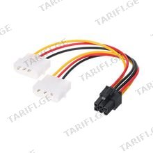 kingda KDMLX0101 molex to 6pin video card power კვების გადამყვანი