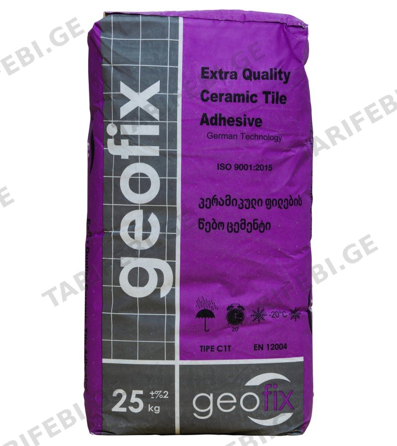 ფისოვანი ცემენტი 25კგ GeoFix (ყინვაგამძლე)
