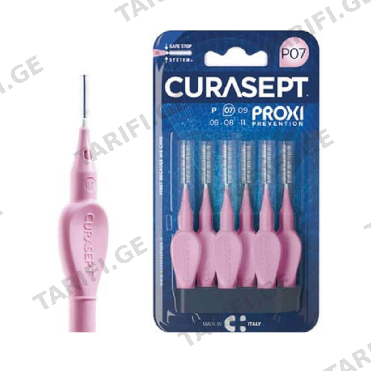 კბილთაშუა ჯაგრისი P07 PINK 2780 კურასეპტი - Curasept