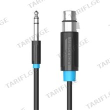 VENTION BBEBI 6.5mm Male to XLR Female Audio Cable 3M Black
