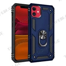 iPhone 11 Sofia Ring Case სილიკონის ქეისი ბეჭდით - მუქი ლურჯი