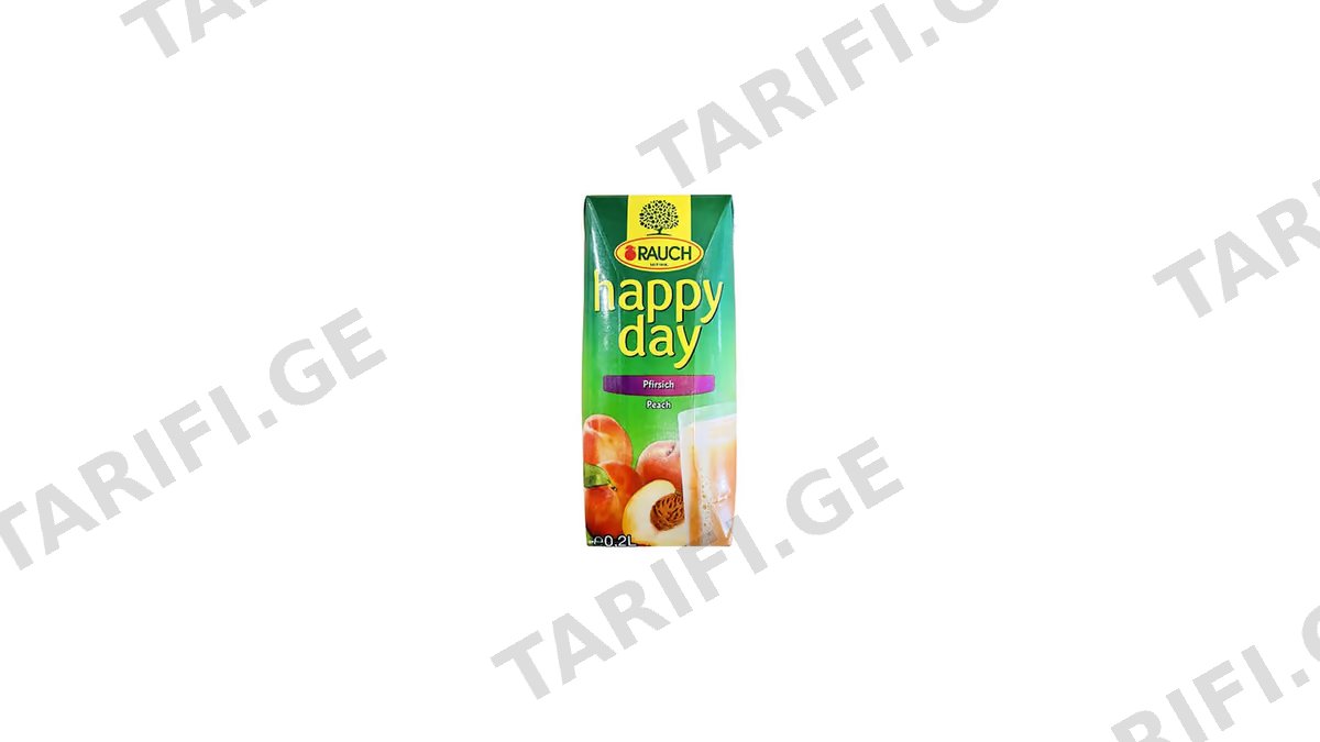 HAPPY DAY წვენი ატმის 200მლ