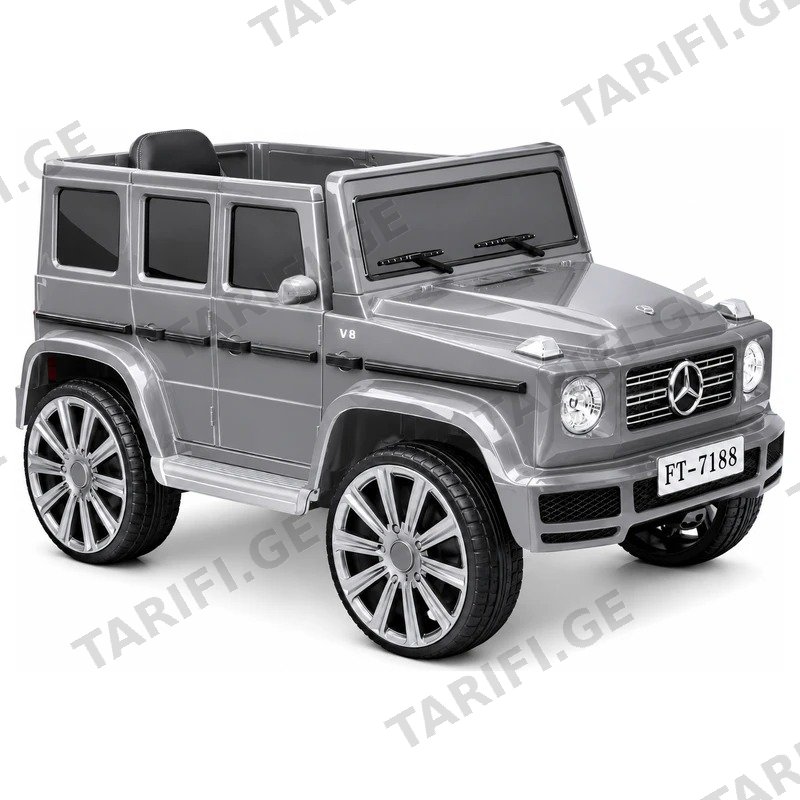 საბავშვო ელექტრო მანქანა MERCEDES-BENZ G-CLASS FT-7188-C 12V კაუჩუკის საბურავებით