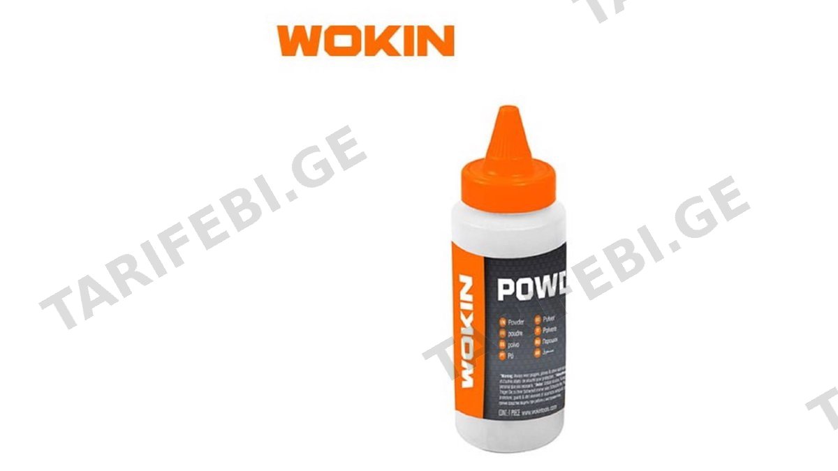სამღებრო ძაფის წითელი ფერი Wokin 359308, 225G, Chalk Powder, Red
