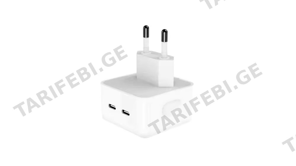 35W Power Adapter USB-C+C დამტენი ადაპტერი (2326)