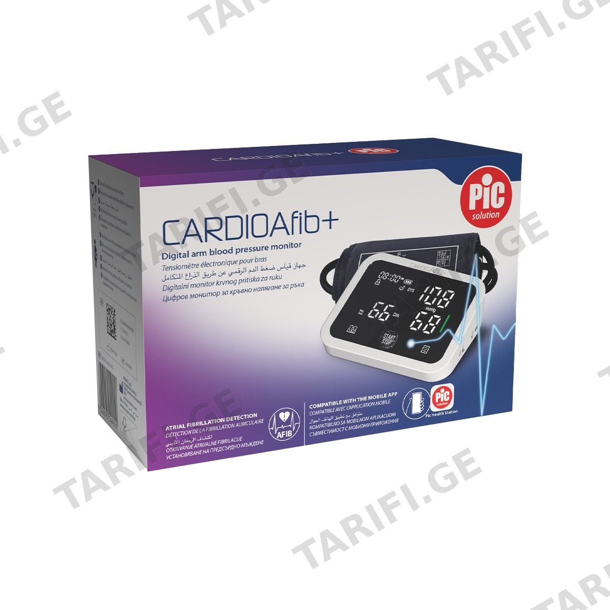 წნევის საზომი აპარატი ავტომატური Cardioafib+პიკი - Pic