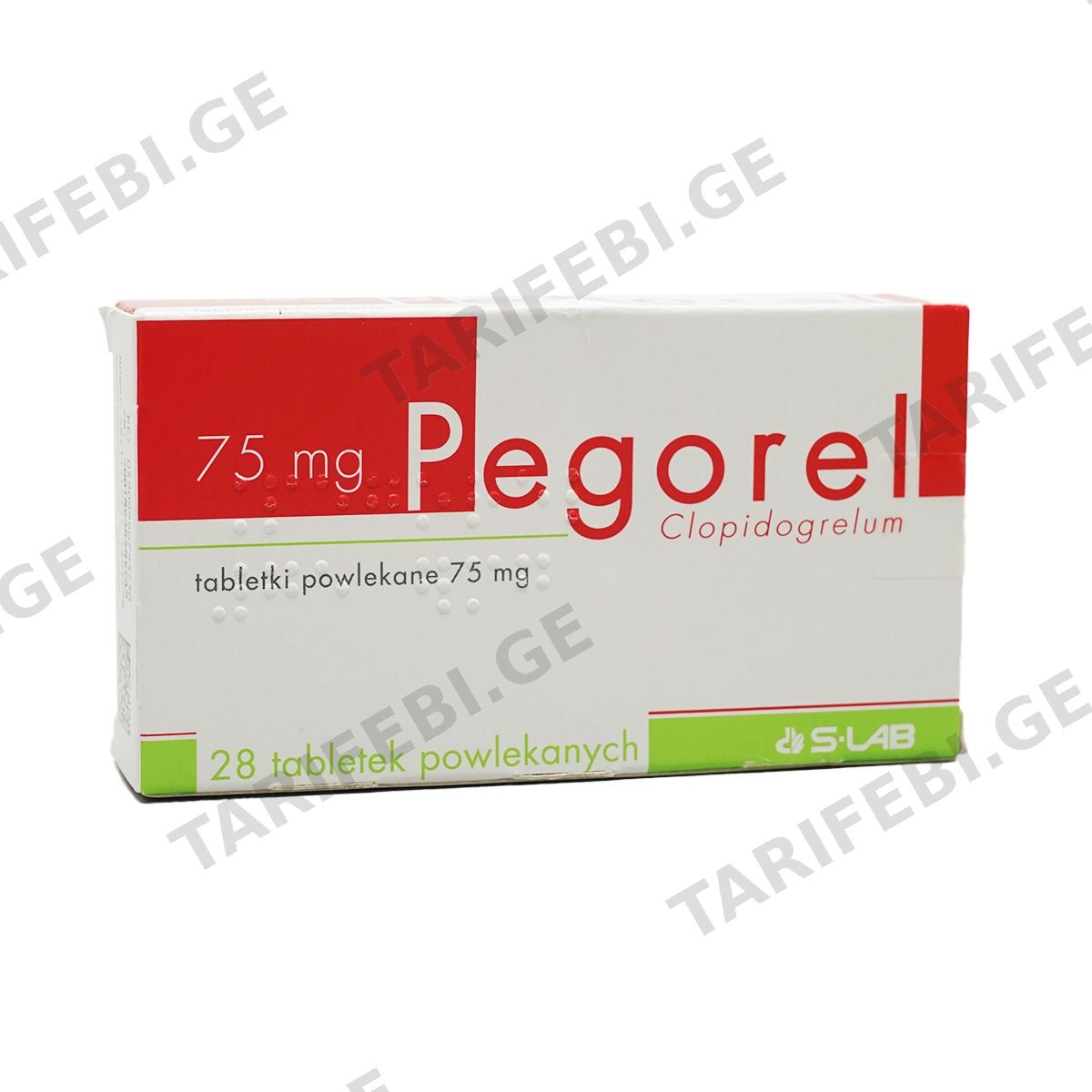 პეგორელი - Pegorel 75მგ 28 ტაბლეტი