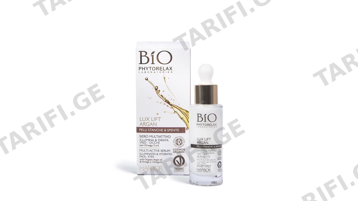 ფიტორილექსი სახის შრატი 6028 Lux Lift Argan-ის მულტიაქტიური(სახ/თვალის კონტ.) 30მლ *