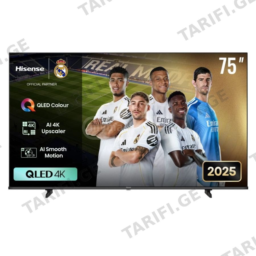 ფასდაკლება!!!ტელევიზორები Hisense 75E7Q