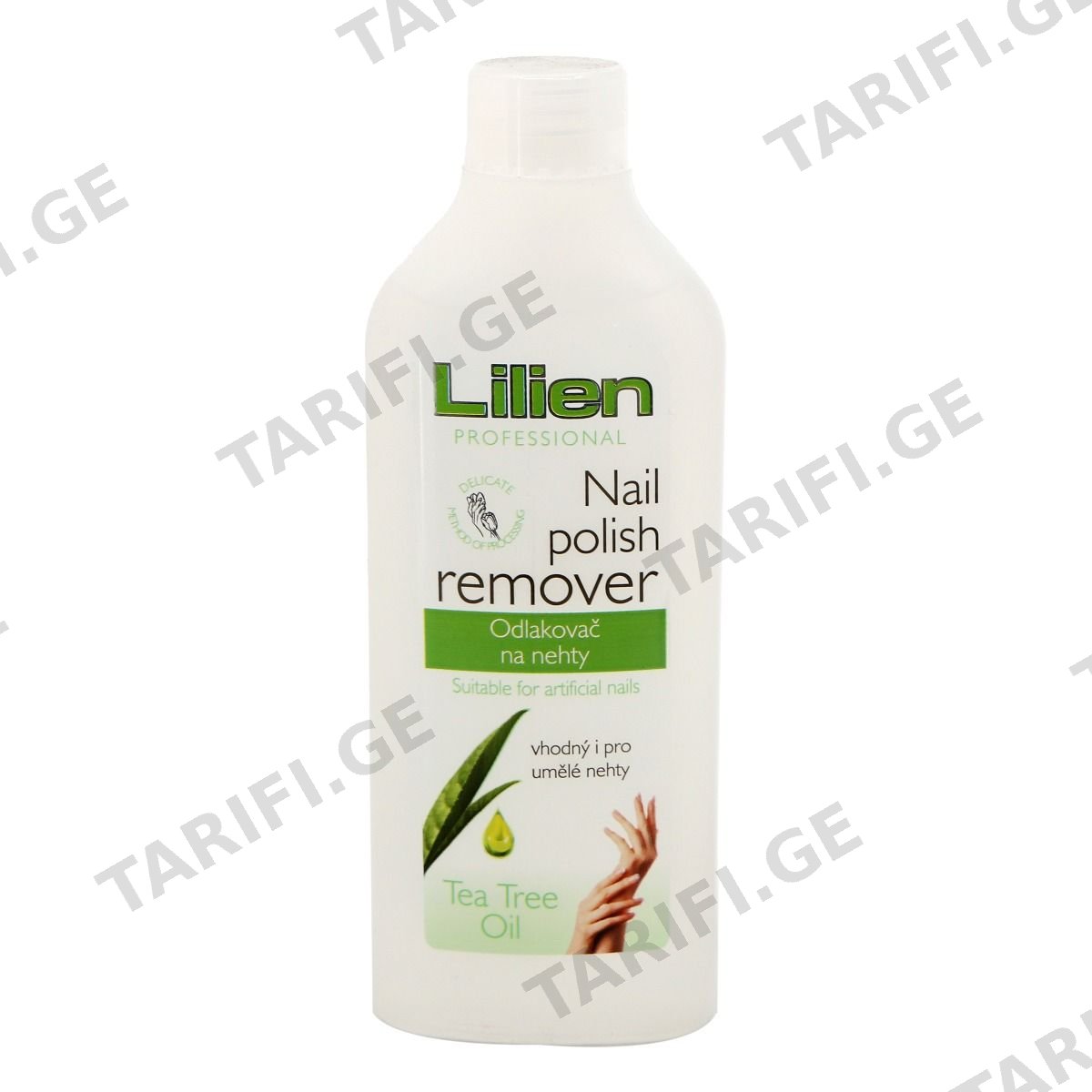 ლაქის მოსაშორებელი Tea Tree Oil 200 მლ 0637 ლილიენი - Lilien