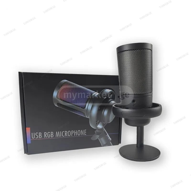 კომპიუტერის მიკროფონი MLDZ ME6S RGB USB microphone for strim