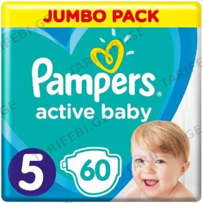 ბავშვის საფენი PAMPERS ACTIVE BABY JUNIOR S5 (60ც)