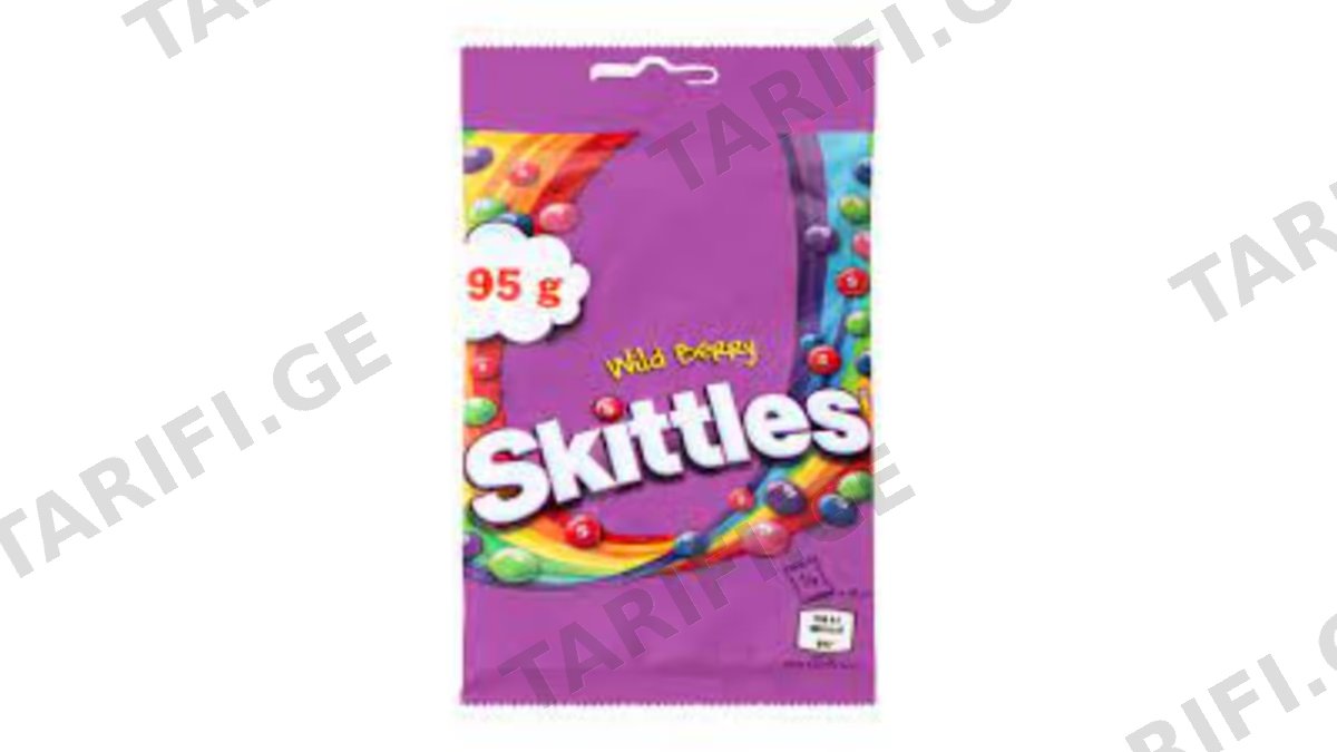 SKITTLES-საღეჭი დრაჟე სკიტლსი ტყის კენკრა 95გრ