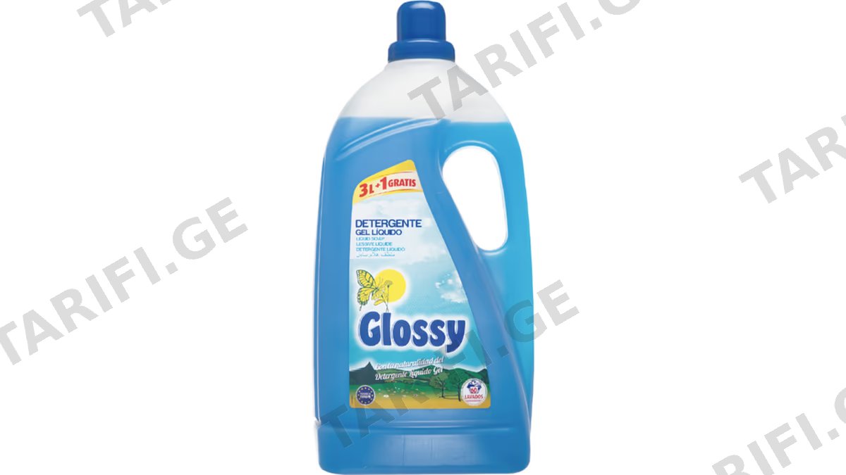 GLOSSY სარეცხი საშუა თხევადი ფორმულა აქტივია 4 ლიტ