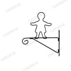 ყვავილების საკიდი Metallurgica Buzzi Wall Bracket Boy 29x32 სმ
