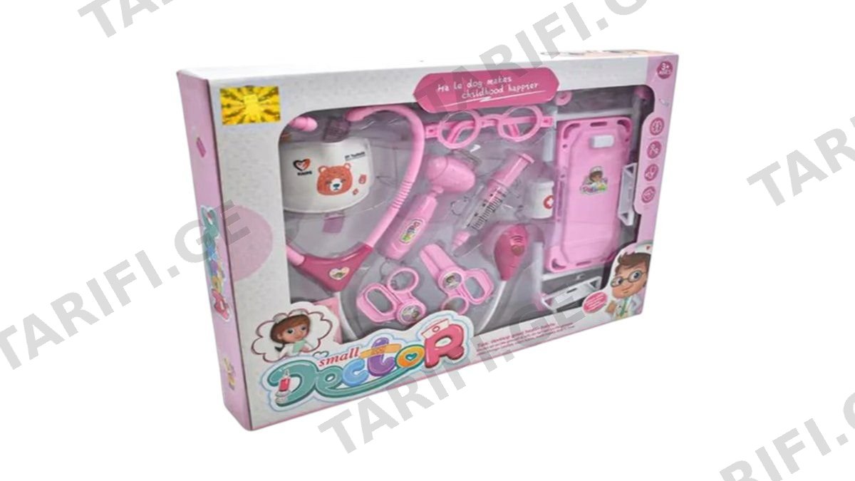 👩‍⚕️🎀 Pink Doctor Kit – საბავშვო ექიმის ნაკრები