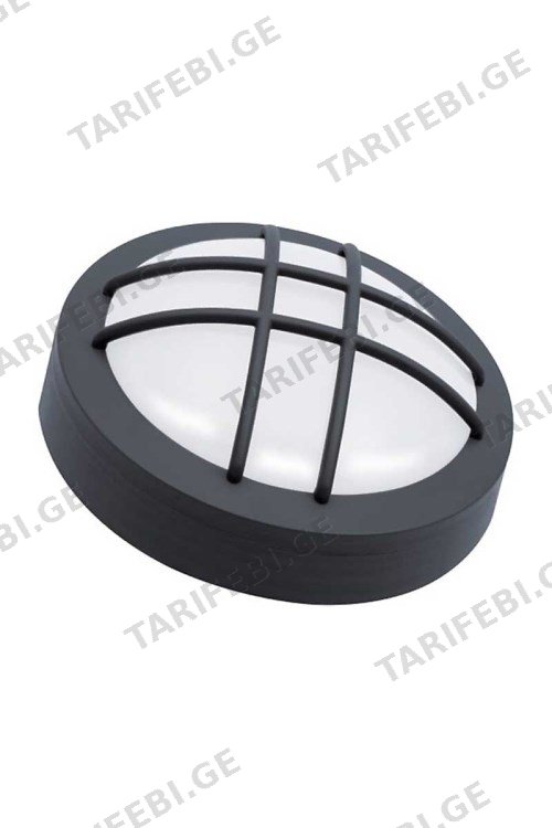 ლედ პანელი ACK თეთრი მრგვალი 18W 6500K IP65 850lm გარე მონტაჟისთვის დამცავი ზოლებით