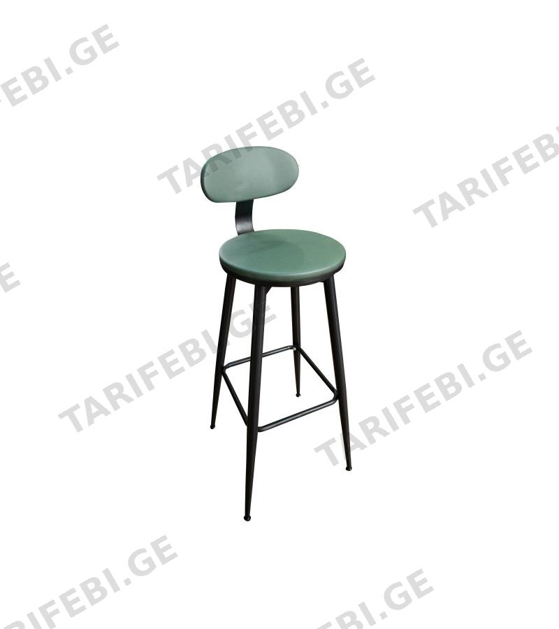 ბარის სკამი #FSHYJ-2308-2 ფერი: DARK GREEN