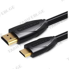 VENTION VAA-D02-B150 Mini HDMI Cable 1.5M Black კაბელი