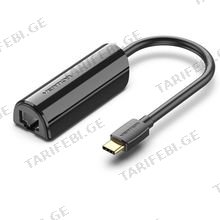 VENTION CFBBB USB-C to Gigabit Ethernet Adapter 0.15M Black