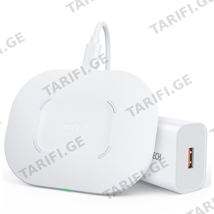 დამტენი მოწყობილებობები Choetech T550-F 15W Fast Wireless Charging pad