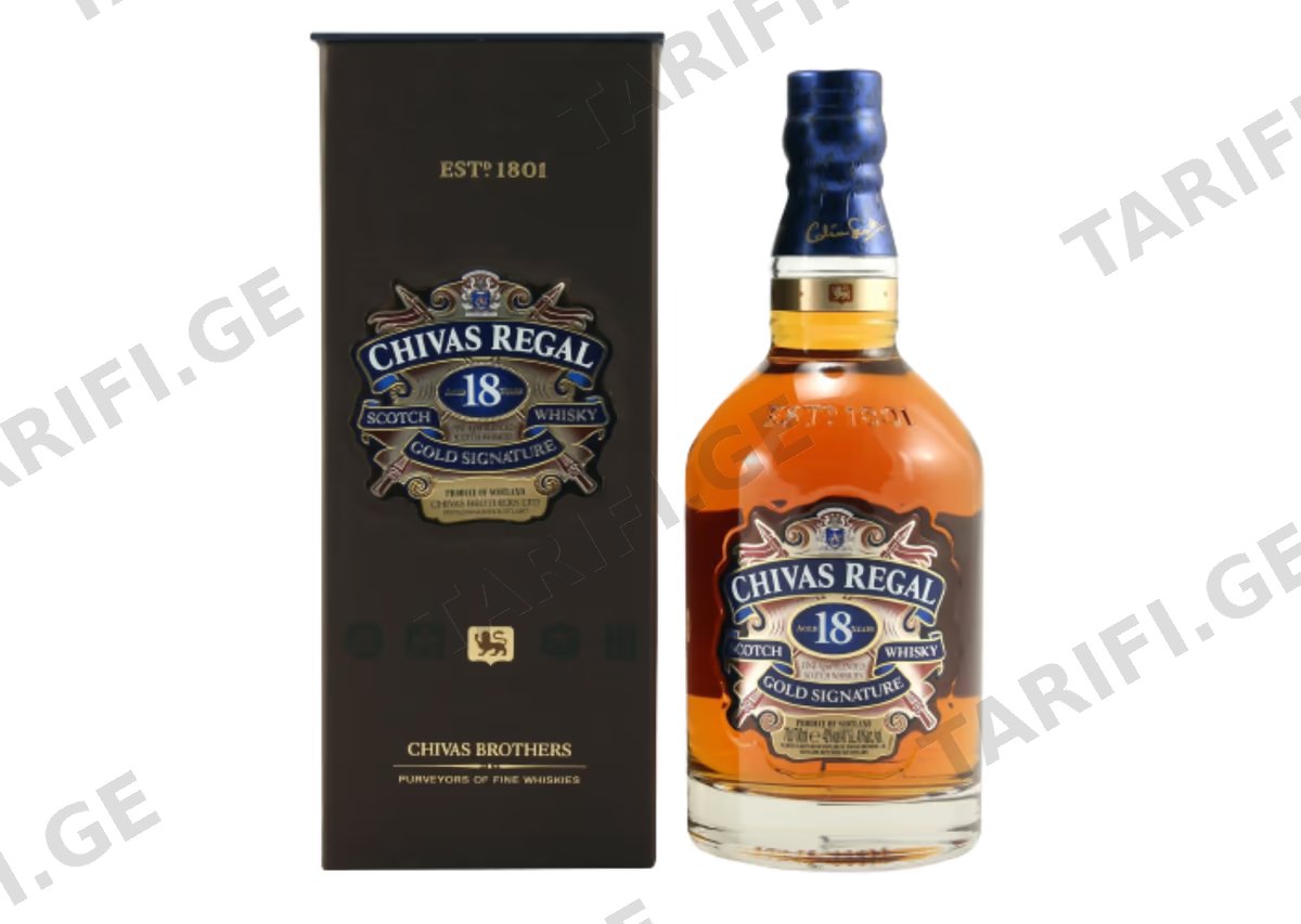 შოტლანდიური ვისკი Chivas Regal, 18 წლიანი - 1L
