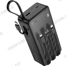 HOCO J146B (1 x USB,1 x Type-C) უსადენო დამტენი 30000mAh