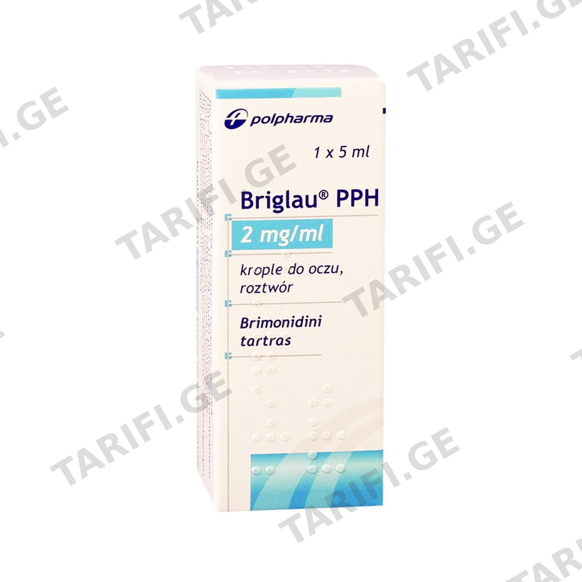 ბრიგლაუ PPH - Briglau PPH თვალის წვეთები 2მგ/მლ ფლაკონი 5მლ