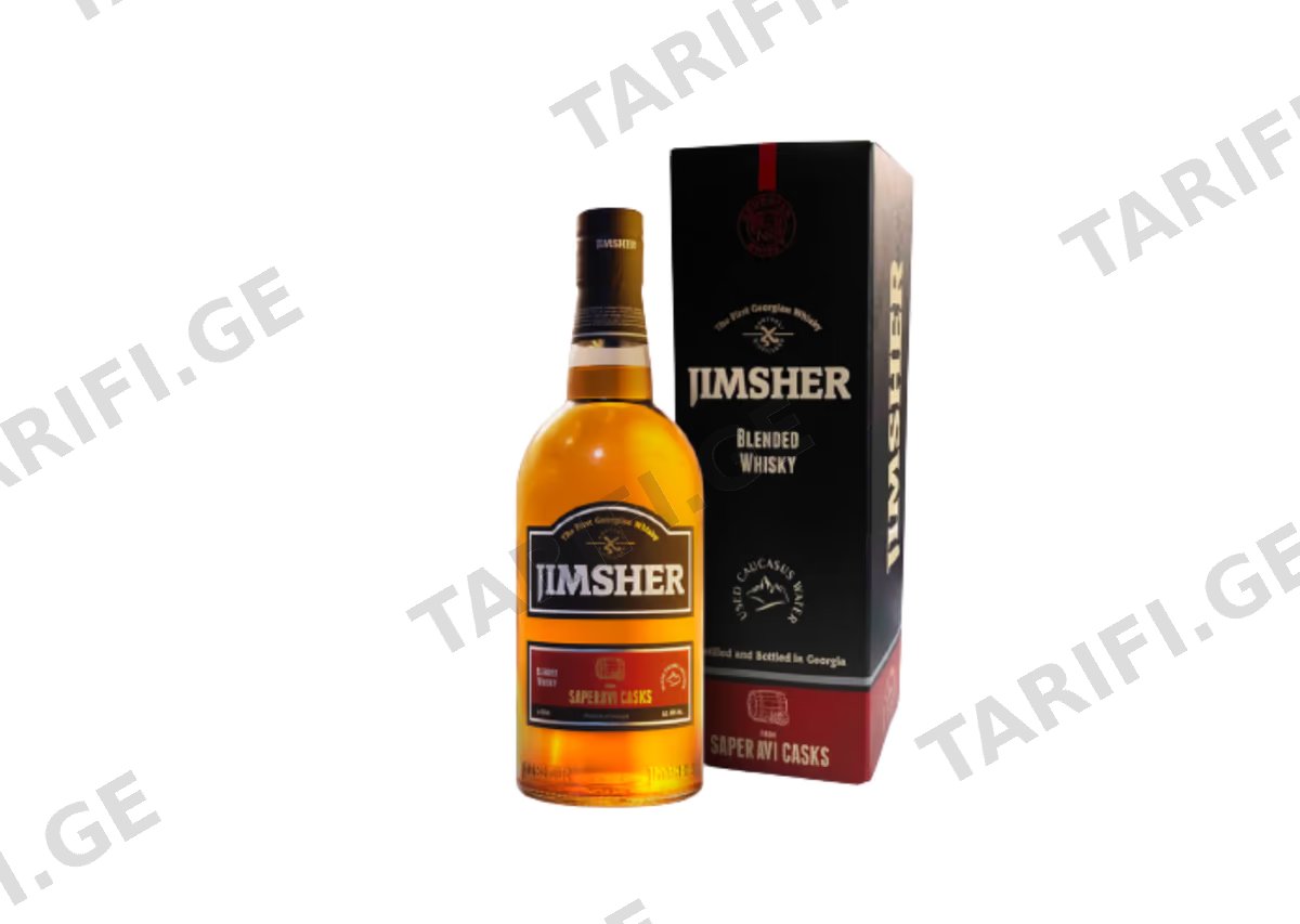ქართული ვისკი, Jimsher, საფერავის კასრი - 0.7L