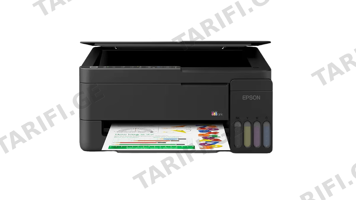 პრინტერი Epson C11CL62413 EcoTank Home L3350, MFP, A4, USB, WIFI, Color Printer, Black