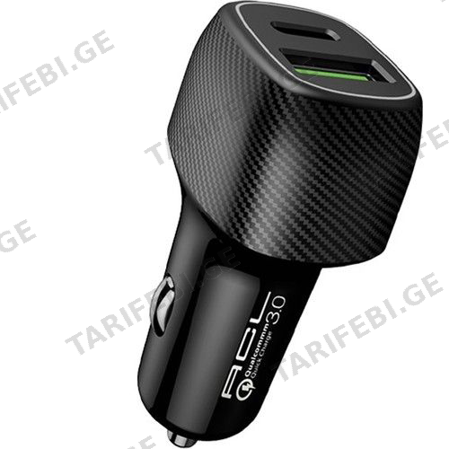 ავტომობილის ადაპტერი ACL-85 CAR CHARGER