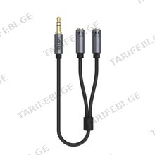 UNITEK Y-C956ABK 3.5MM AUX Audio კაბელი