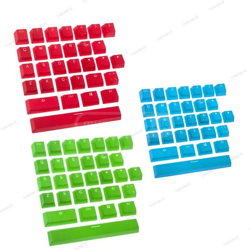 DUCKY 31 RUBBER KEYCAP SET  GREEN