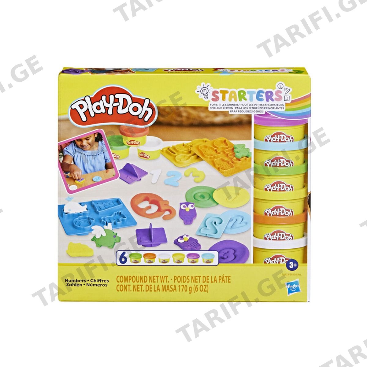 საძერწი ნაკრები რიცხვითი მნიშვნელობები Numbers Starters Play-doh Hasbro-417537