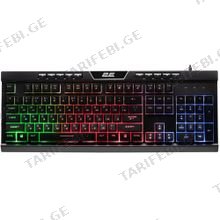 2E 2E-KG300UB_AK KG300 BLACK სადენიანი მემბრანული კლავიატურა