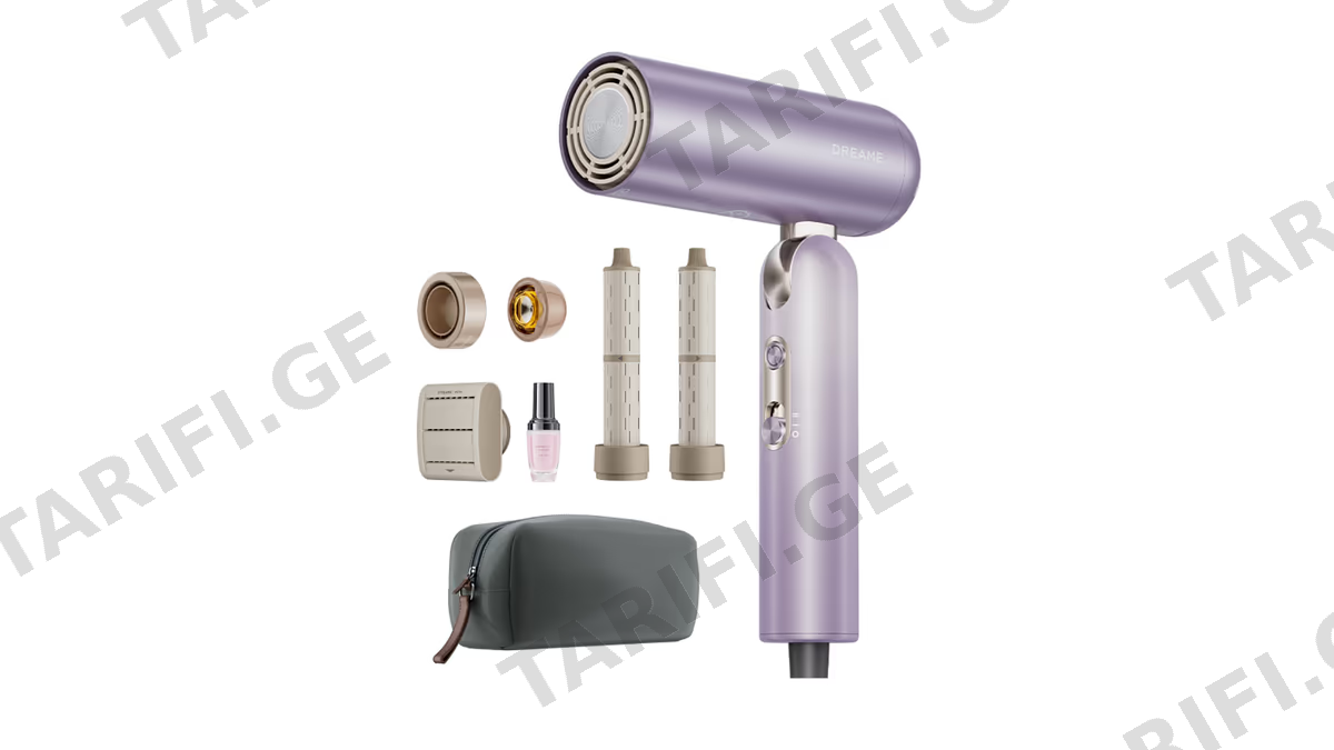 თმის სტაილერი Dreame AHD52 Нairdryer Pocket Ultra, 1500W, Hair Styler, Purple