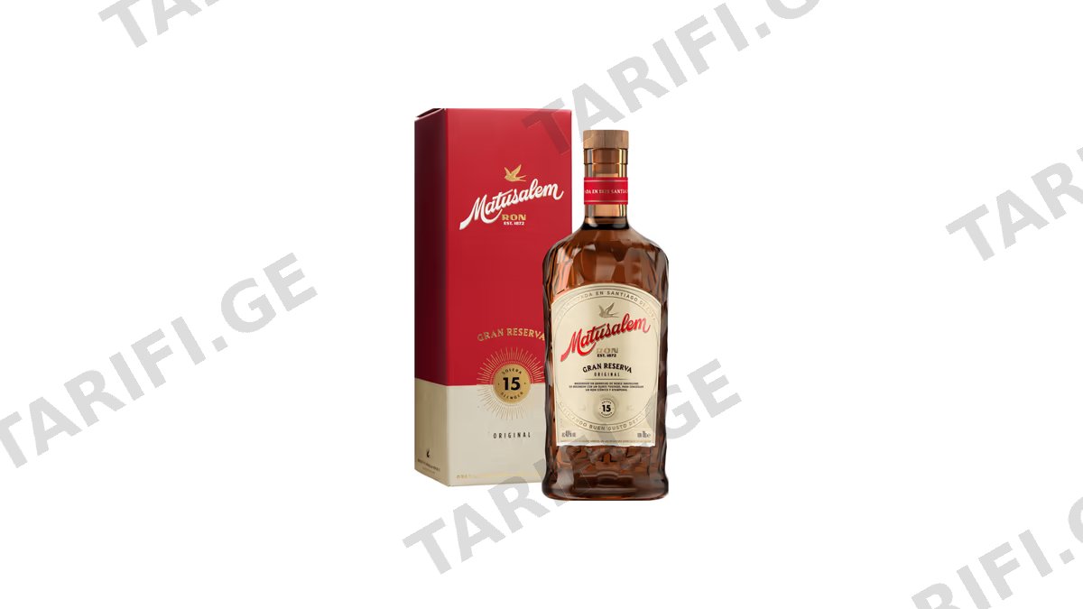რომი Matusalem Gran Reserva, 15 წლიანი - 0.7L