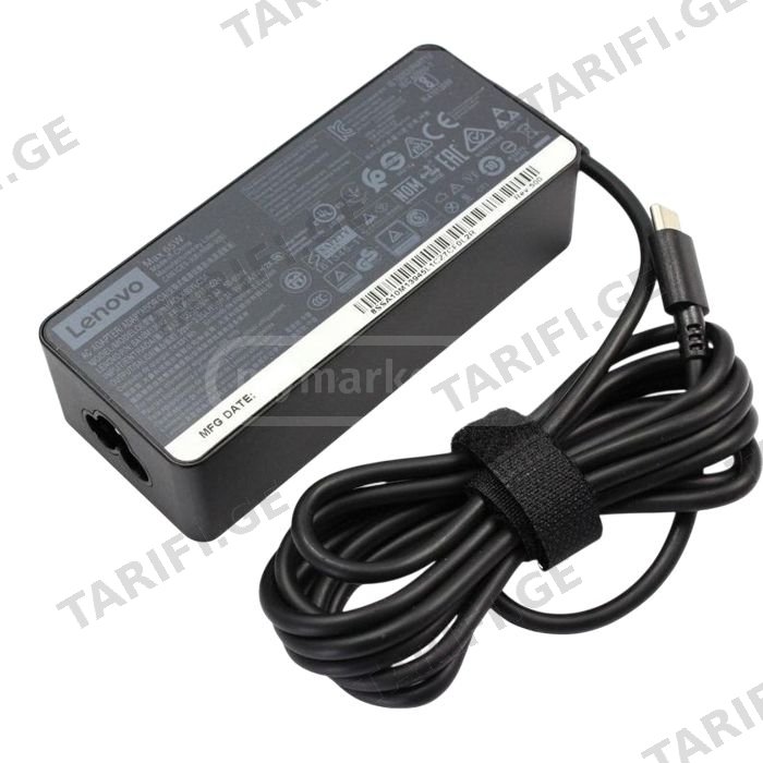 ნოუთბუქის ორიგინალი დამტენი - Lenovo 65W / USB-C