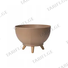 საყვავილე ქოთანი ფეხებით FORM PLASTIC Bowl Satina Eco 40 ნატურალური ხე