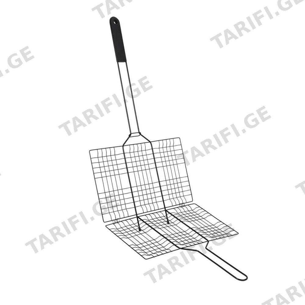 ბარბექიუს ბადე BBQ HAMBURGER GRILLRACK BLACK 68.5x34x2 სმ