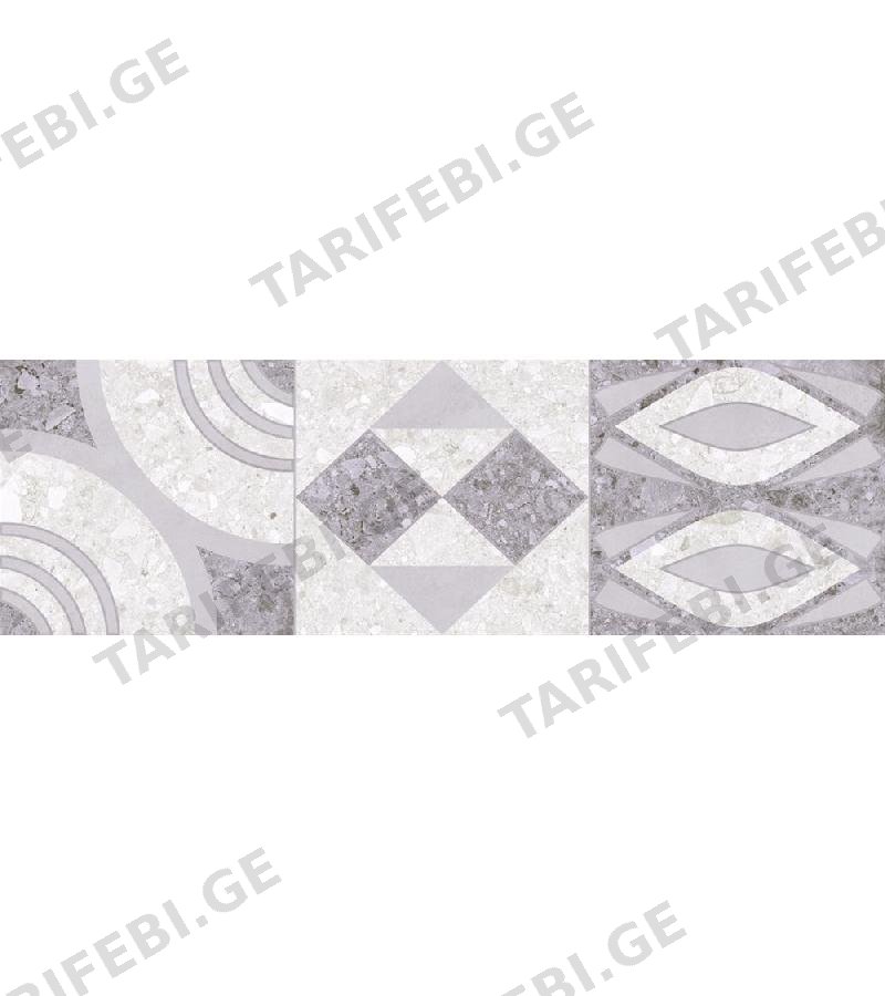 კერამ. ფილა ” REV DECOR CEPPO GREY ” 25X80 STAR CERAMIC S.A